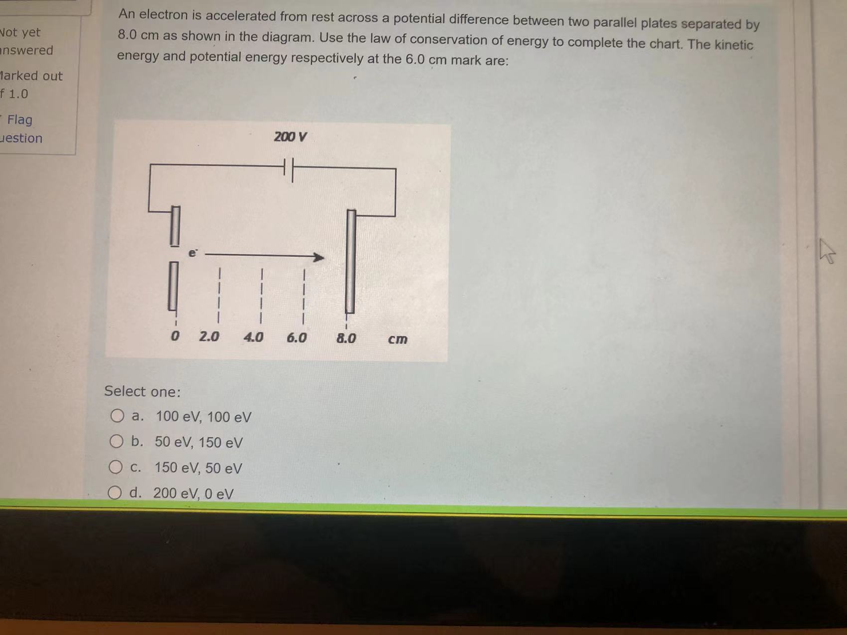 negative, positive O d. negative, negative Clear my choice tion 9 Three
