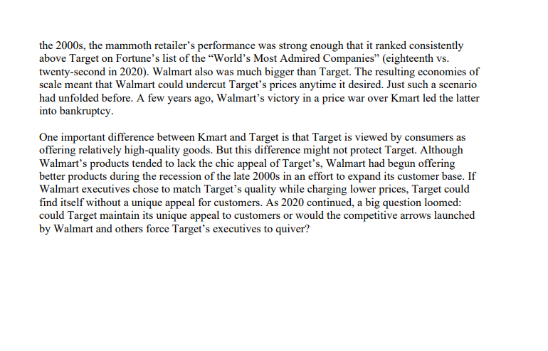 facing the company. 4. Explain major successes for the company 5. Who
