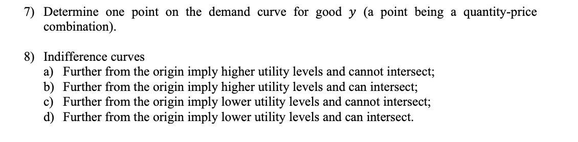 x3y3. Initially, the price of good 3: is px = 12, the