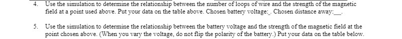  4. Use the simulation to determine the relationship between the number