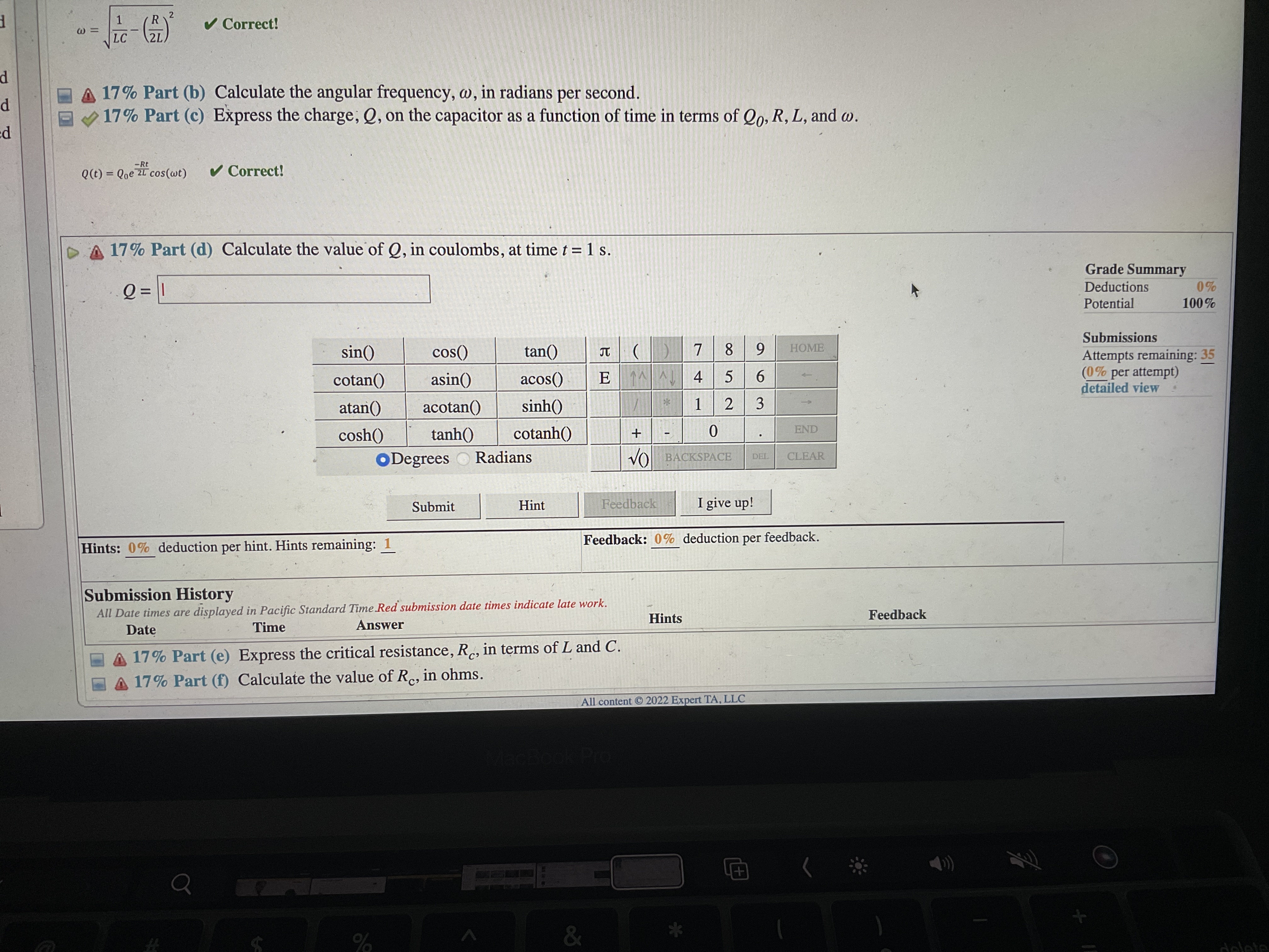 | Help Chapter 14: Inductance Begin Date: 6/7/2022 12:01:00 AM -- Due