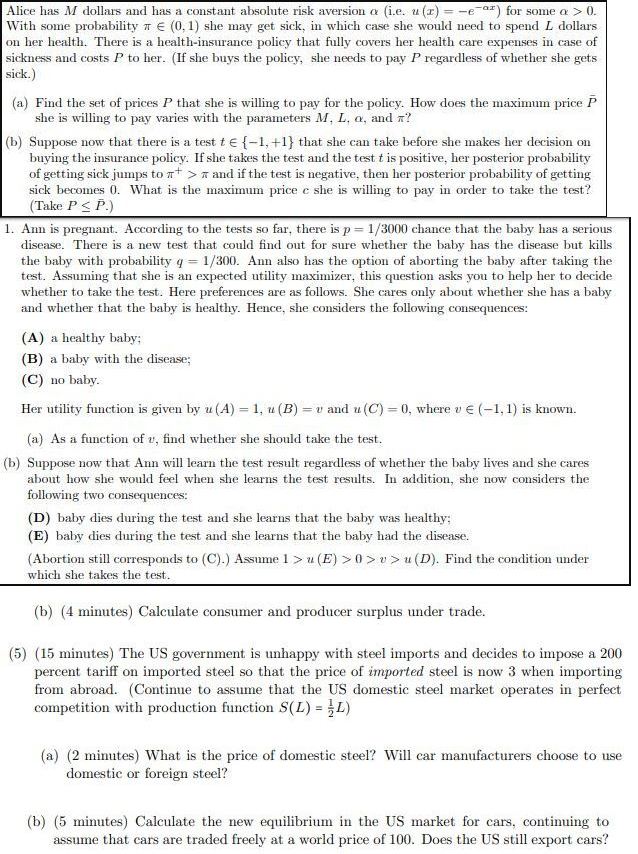 There are three periods, t = 0, 1,2. In t = 1