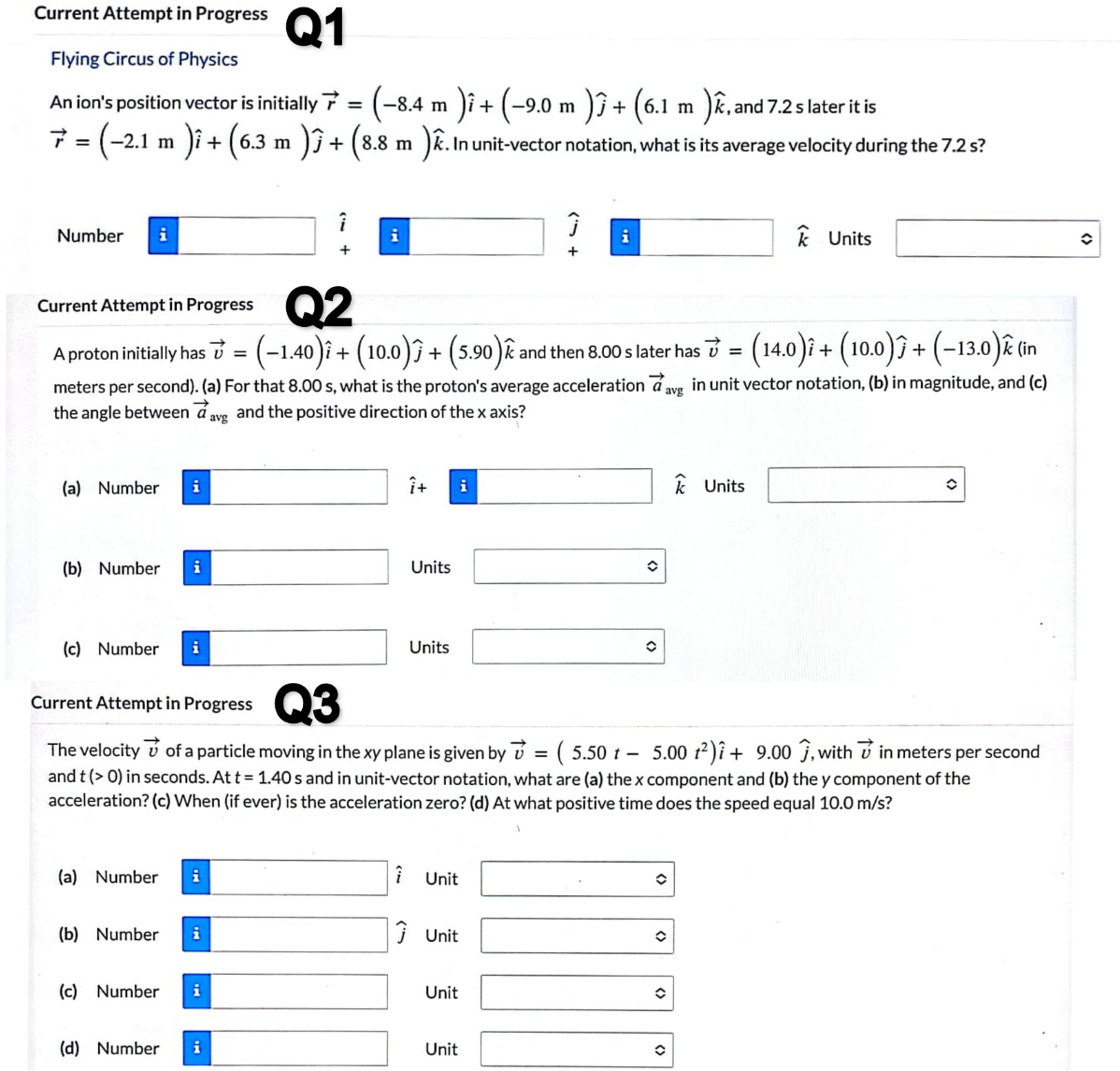 I need solve this assignment Current Attempt in Progress Q1 Flying Circus