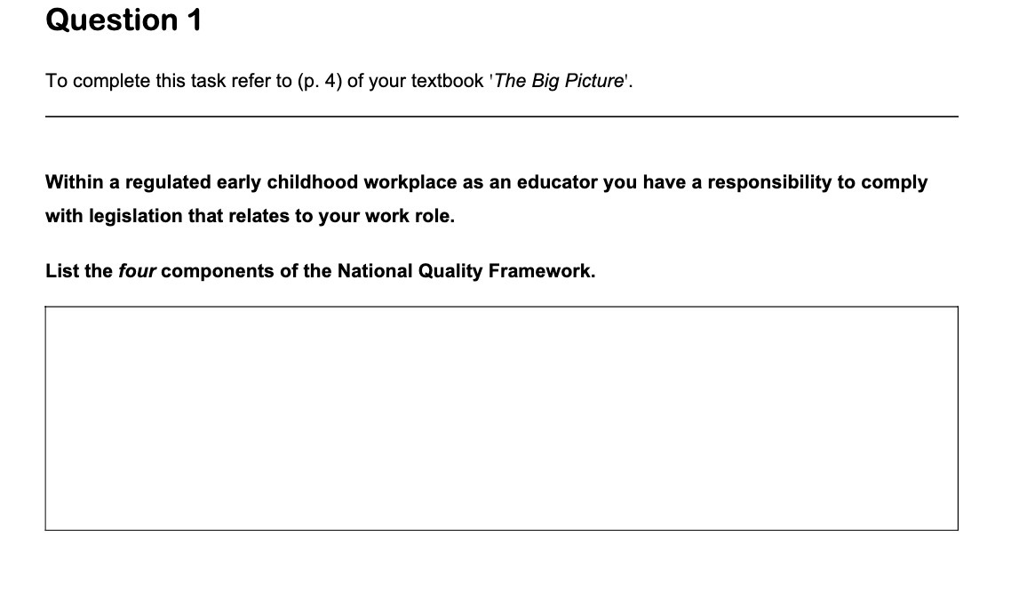  Question 1 To complete this task refer to (p. 4) of