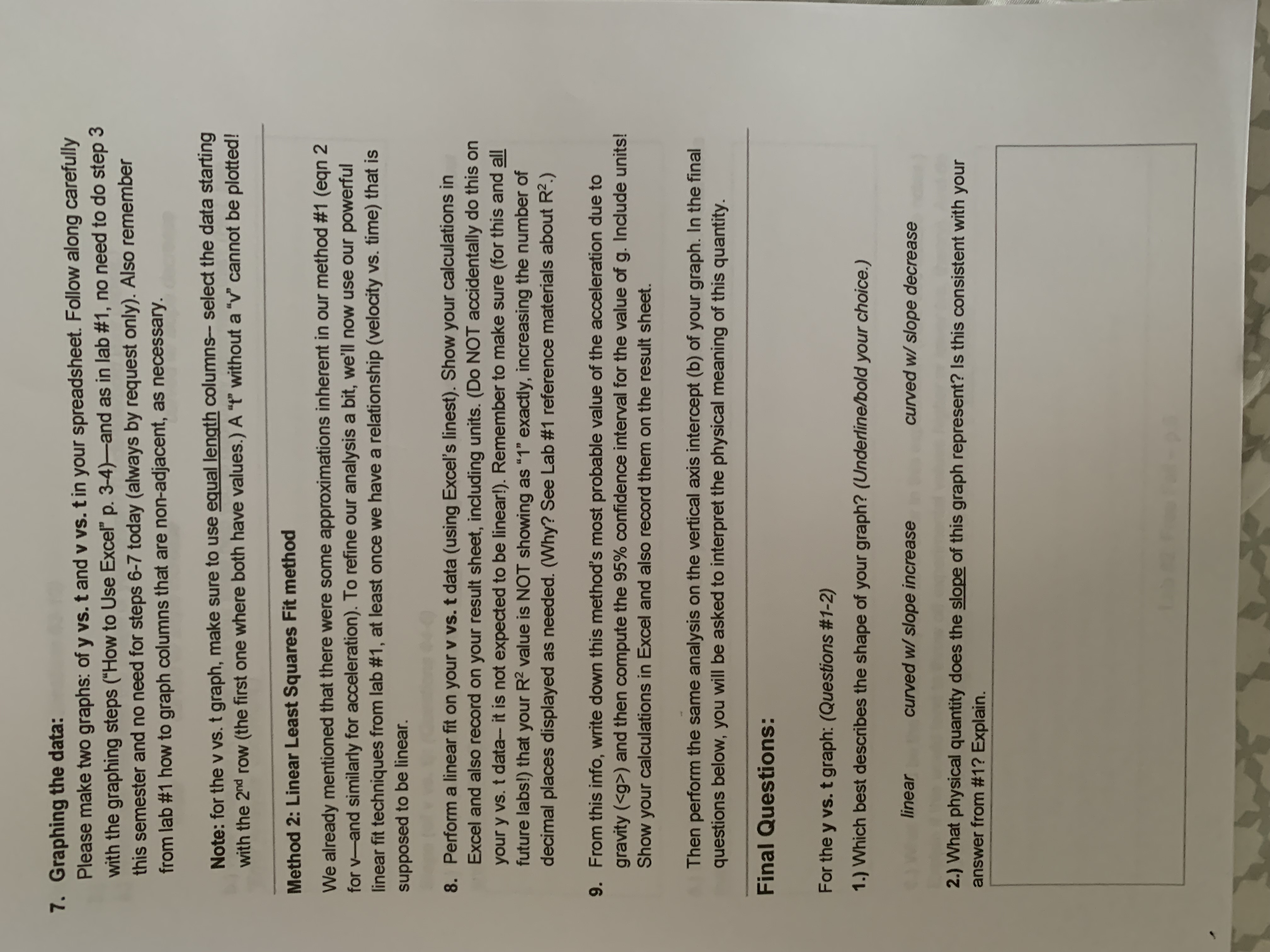 objects by gravity has an approximate value of g = 9.8 m/s?