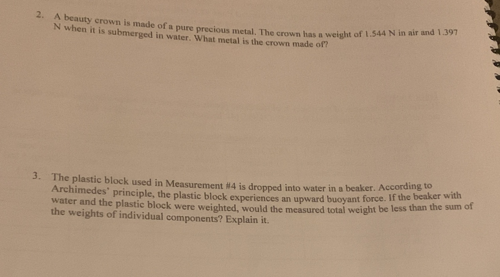 Please Answer 2-3 with explanation please 2. A beauty crown is made