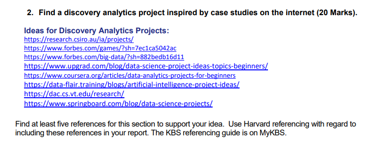 project o Provide appropriate headings for sections a, b 8. c and
