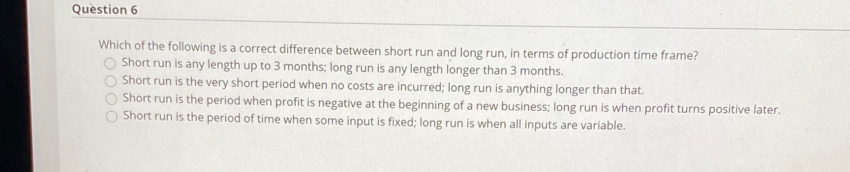 What can be correct diffrrnce? Question 6 Which of the following is