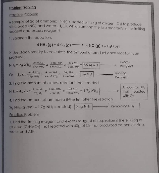 Answer the practice problem number 1. below this image. The solution is