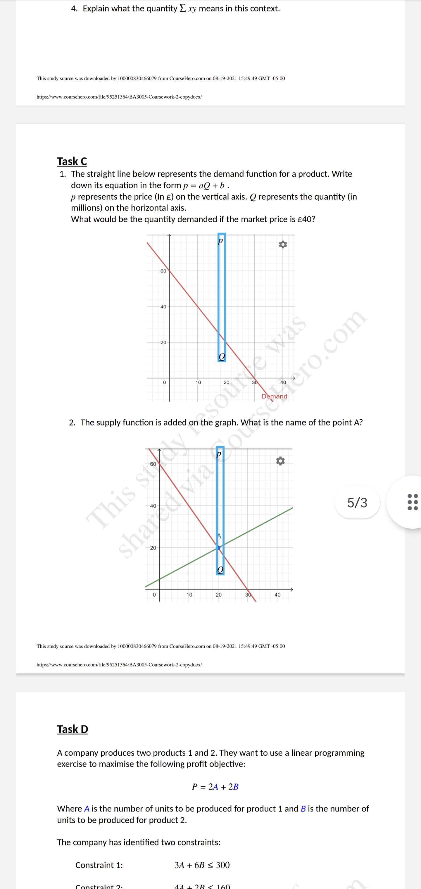 Task C 4. Explain what the quantity _ xy means in this