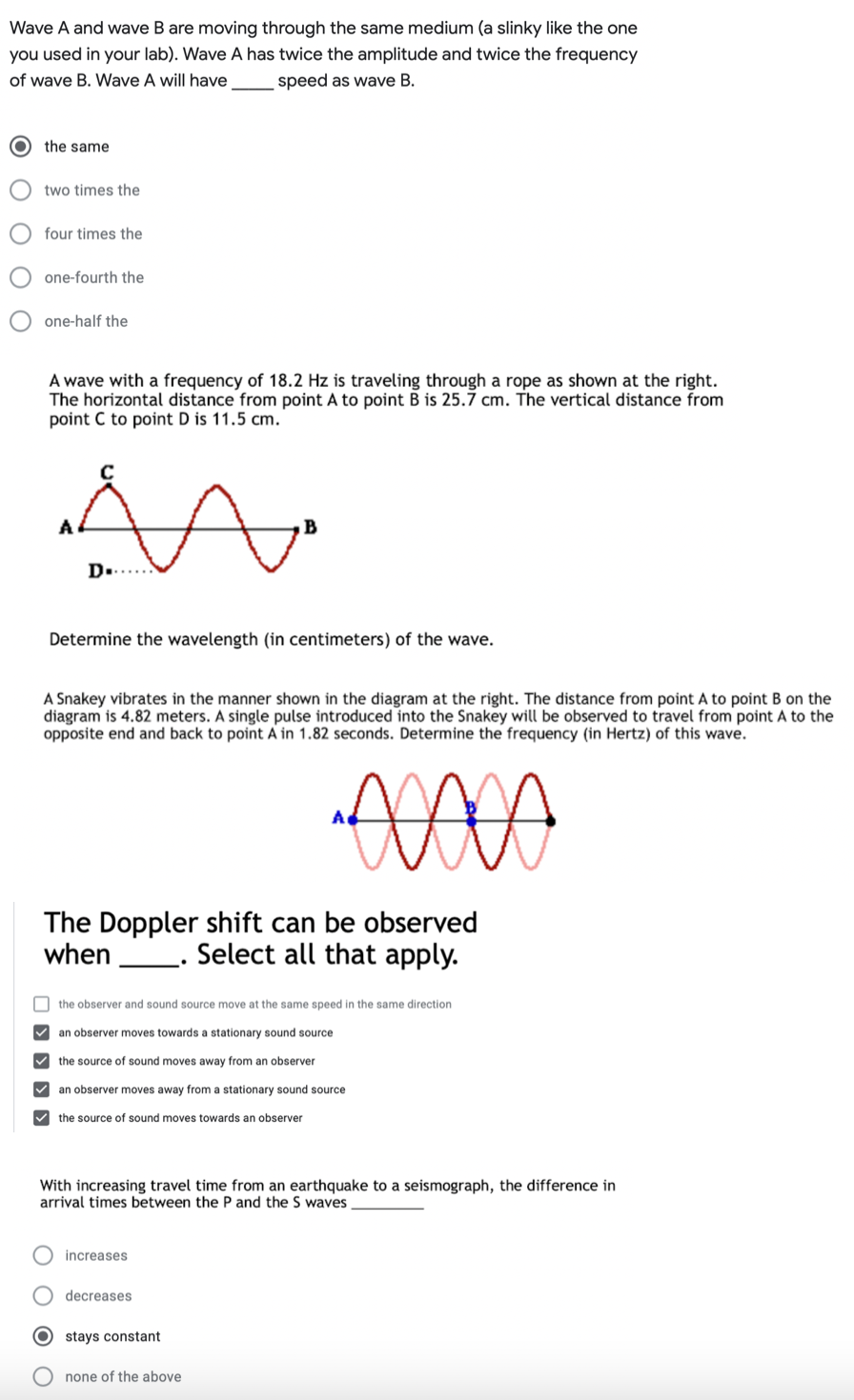 trough. when it hits the outer core layer of Earth? * O
