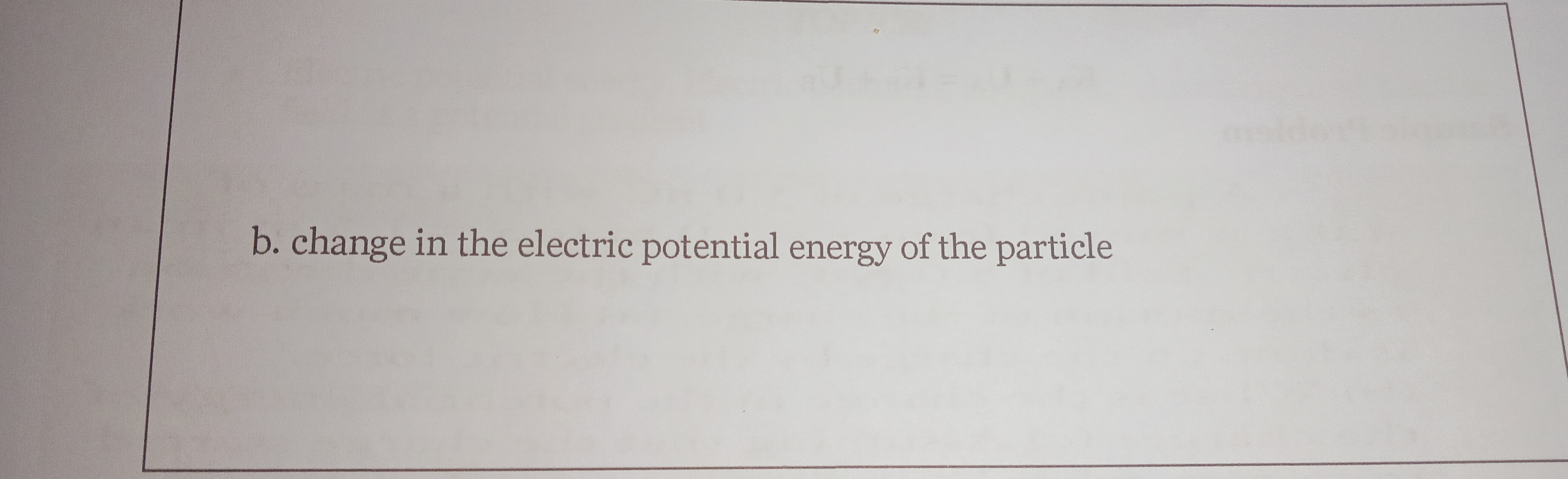 field of 5.0 N/C with the same direction as the motion of