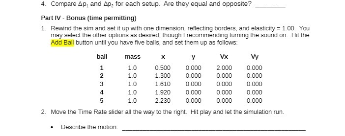  4. Compare Ap, and 4p, for each setup. Are they equal