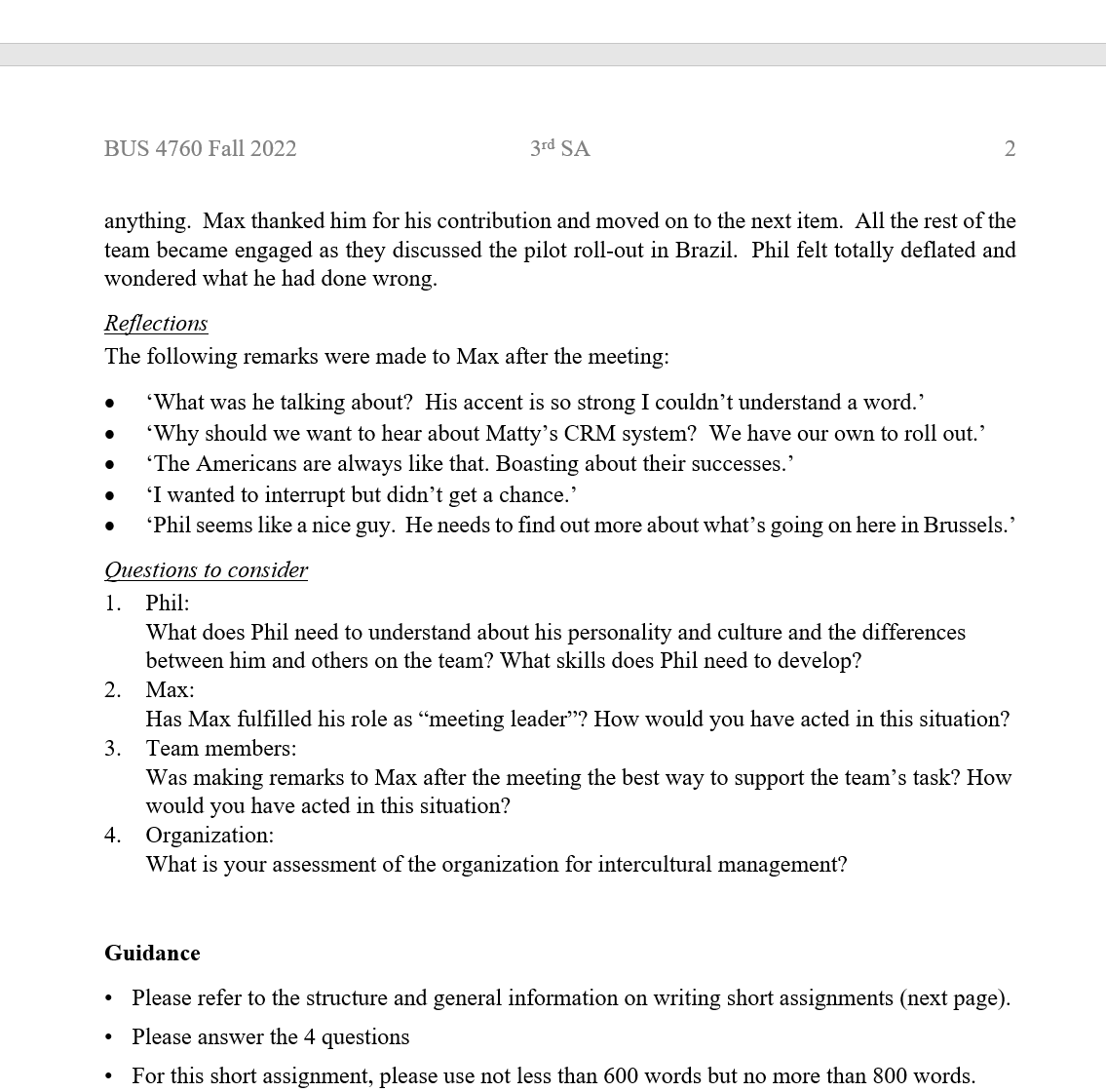 One of the items on the agenda is knowledge transfer a chance