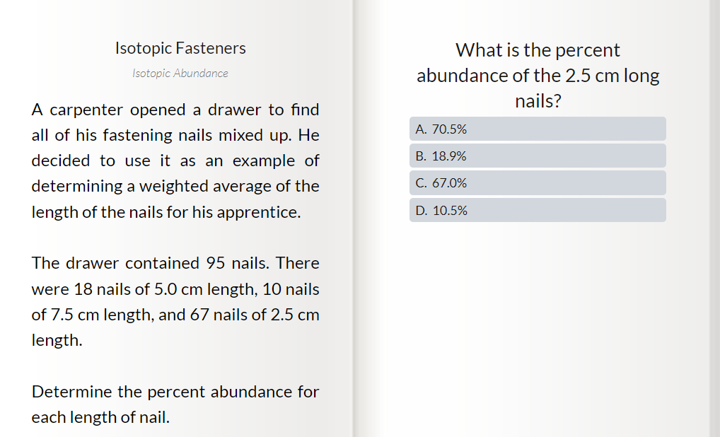 How do I go about properly solving this? Isotopic Fasteners What is