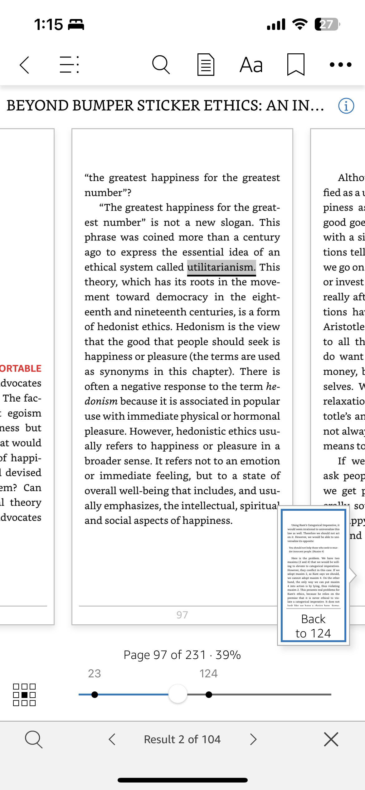 decision-making, what are your key takeaways from Part I? What approaches are