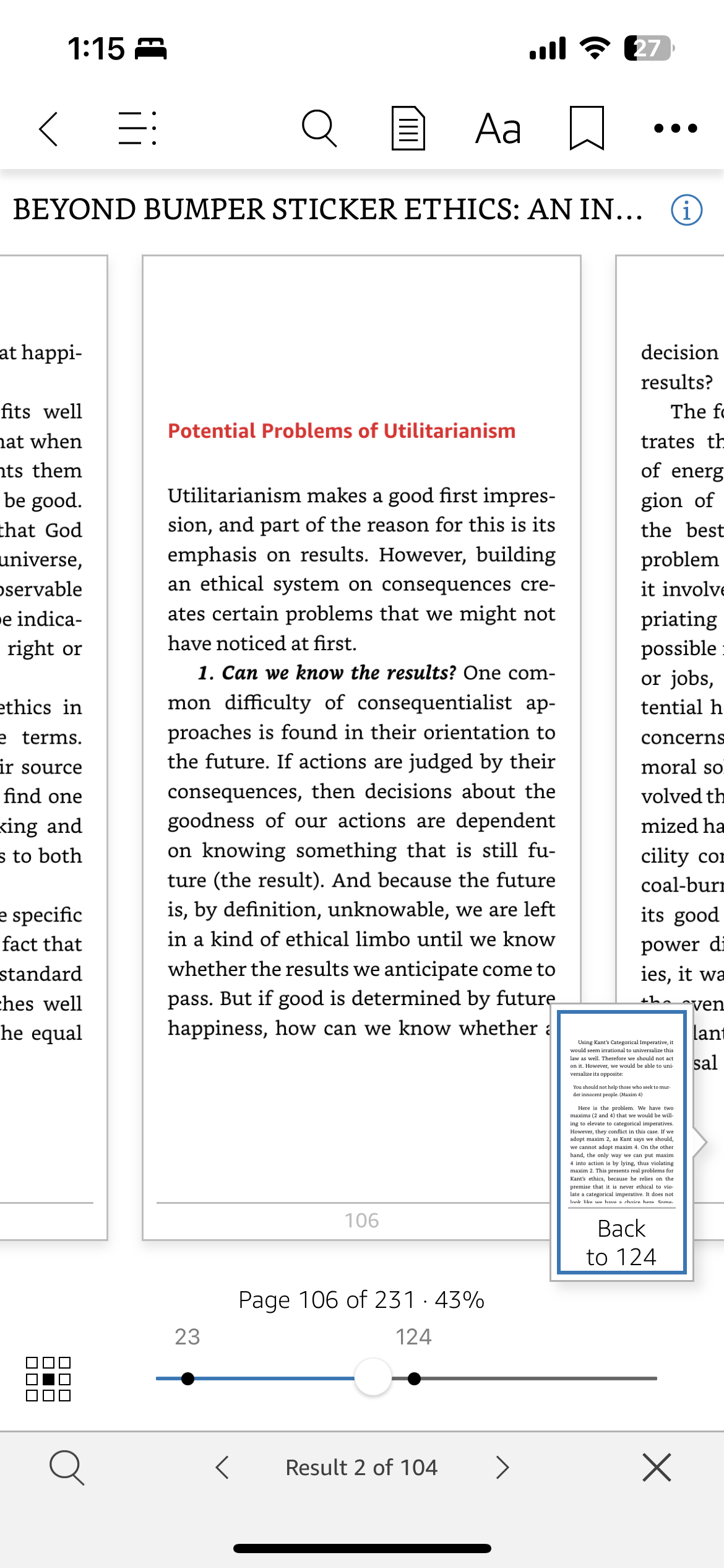 6 "The fact. est num ms have phrase w acepts of THE