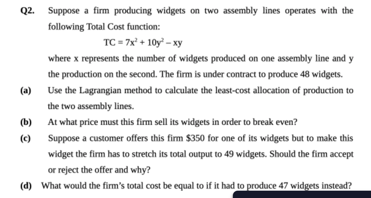 I don't know how to do Q2 part c. Could you please
