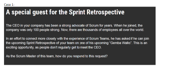 Can you help me answer this please? Case 1: A special guest