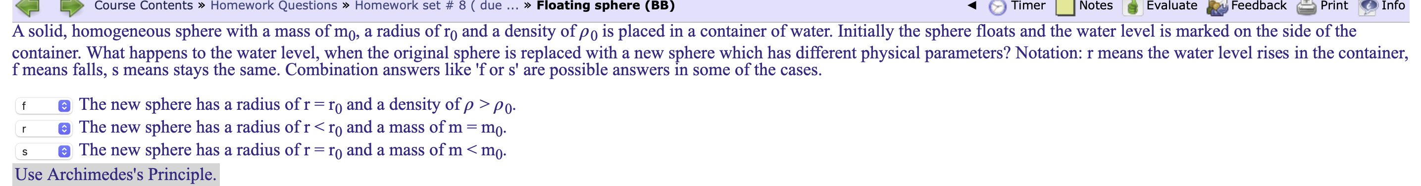 object with a density of 771.0 kg/m' and a mass of 1759.0