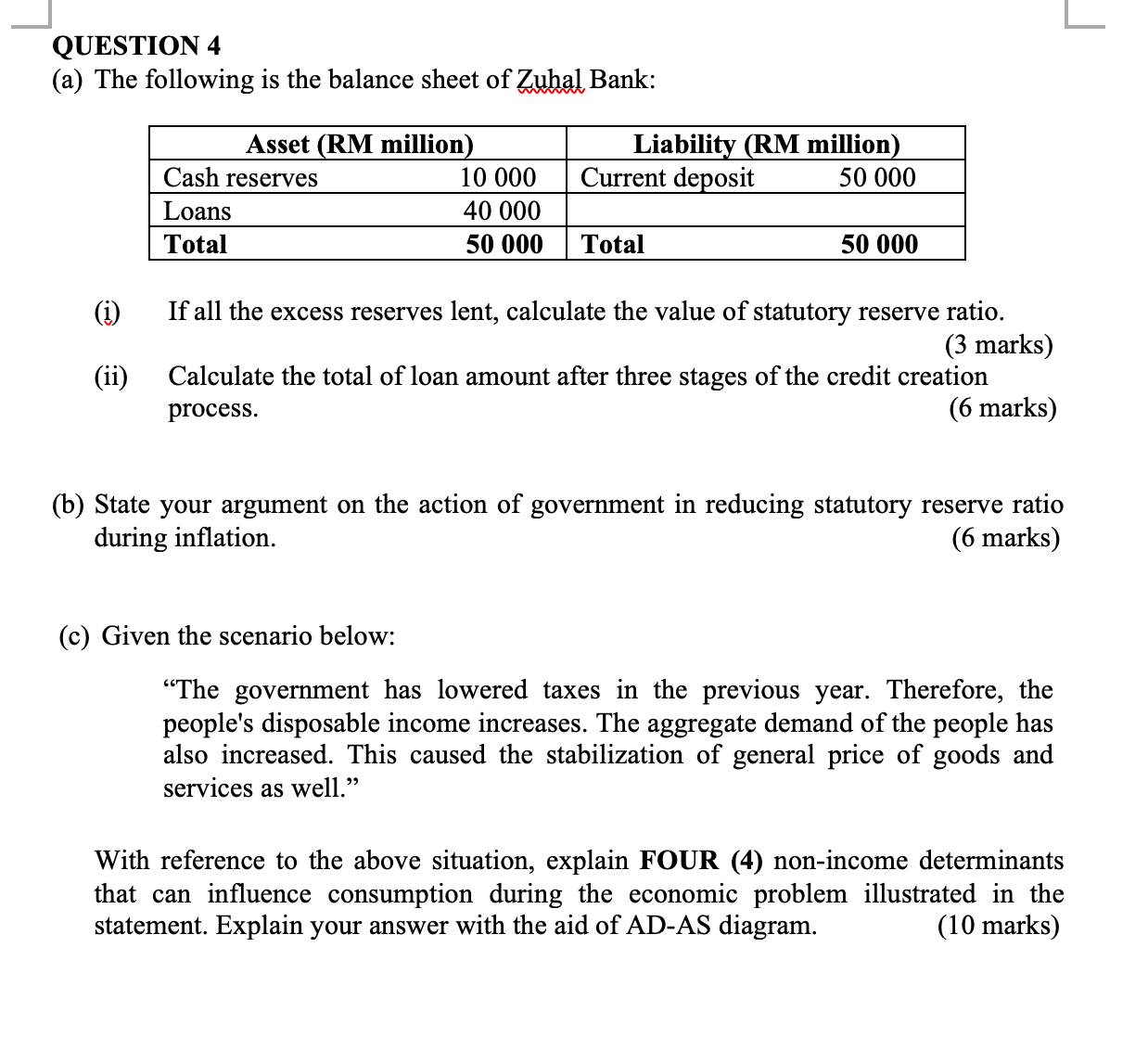 you in advance _| QUESTION 3 Answer the following questions based on