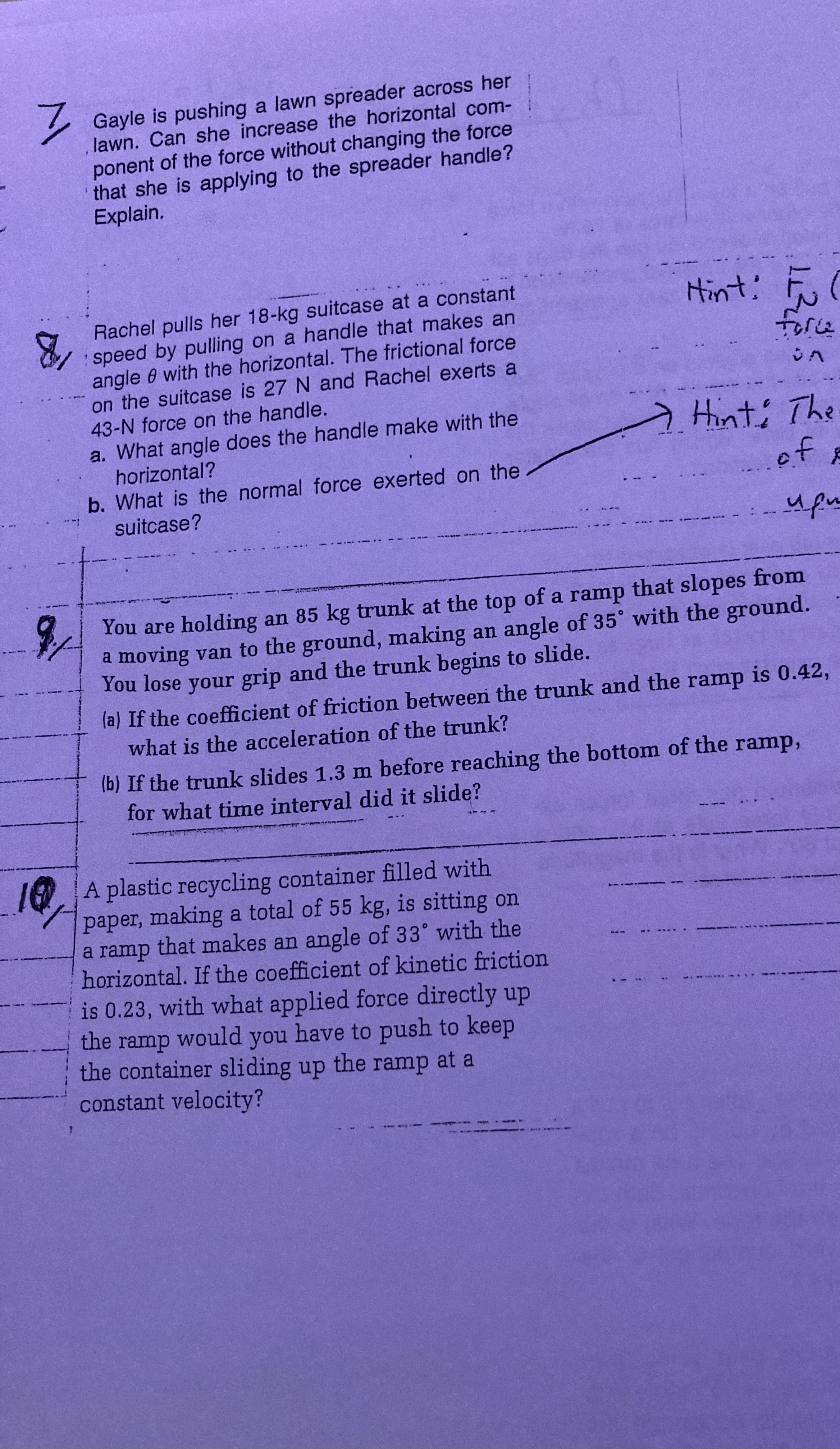 Can I some help for those question and explain them 7 Gayle