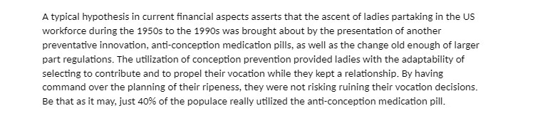  A typical hypothesis in current financial aspects asserts that the ascent