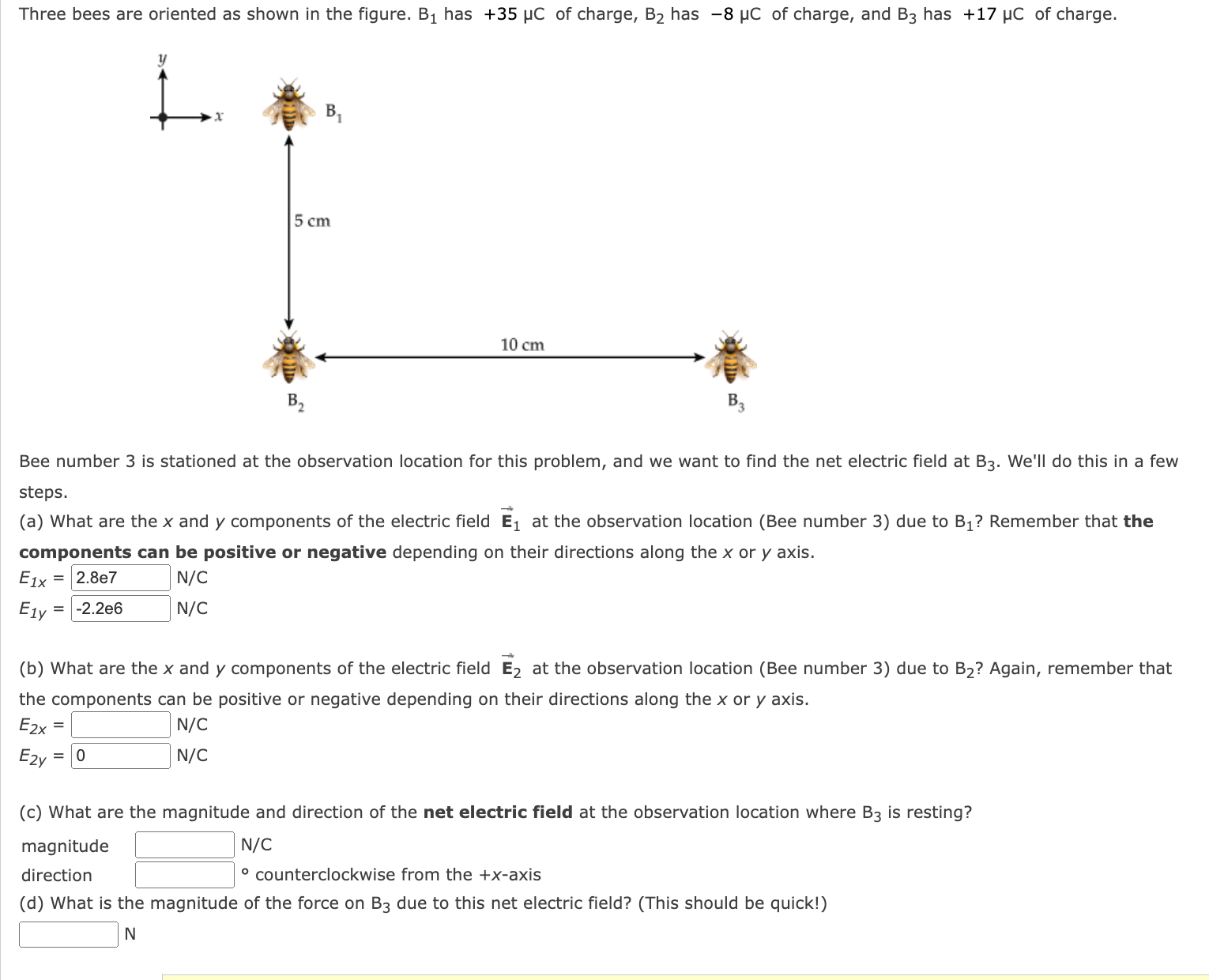  Three bees are oriented as shown in the gure. 31 has