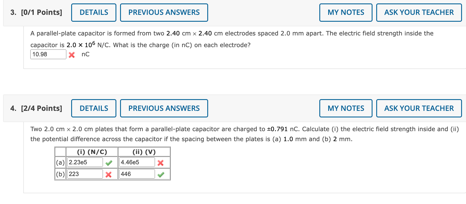 +35 uC of charge, 32 has 8 pt: of charge, and 33