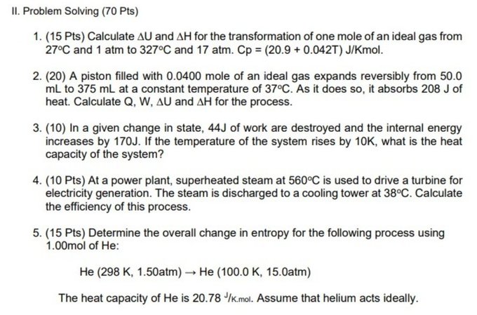 Subject: Physical Chemistry Topic: 1st, 2nd & 3rd Law of Thermodynamics Il.