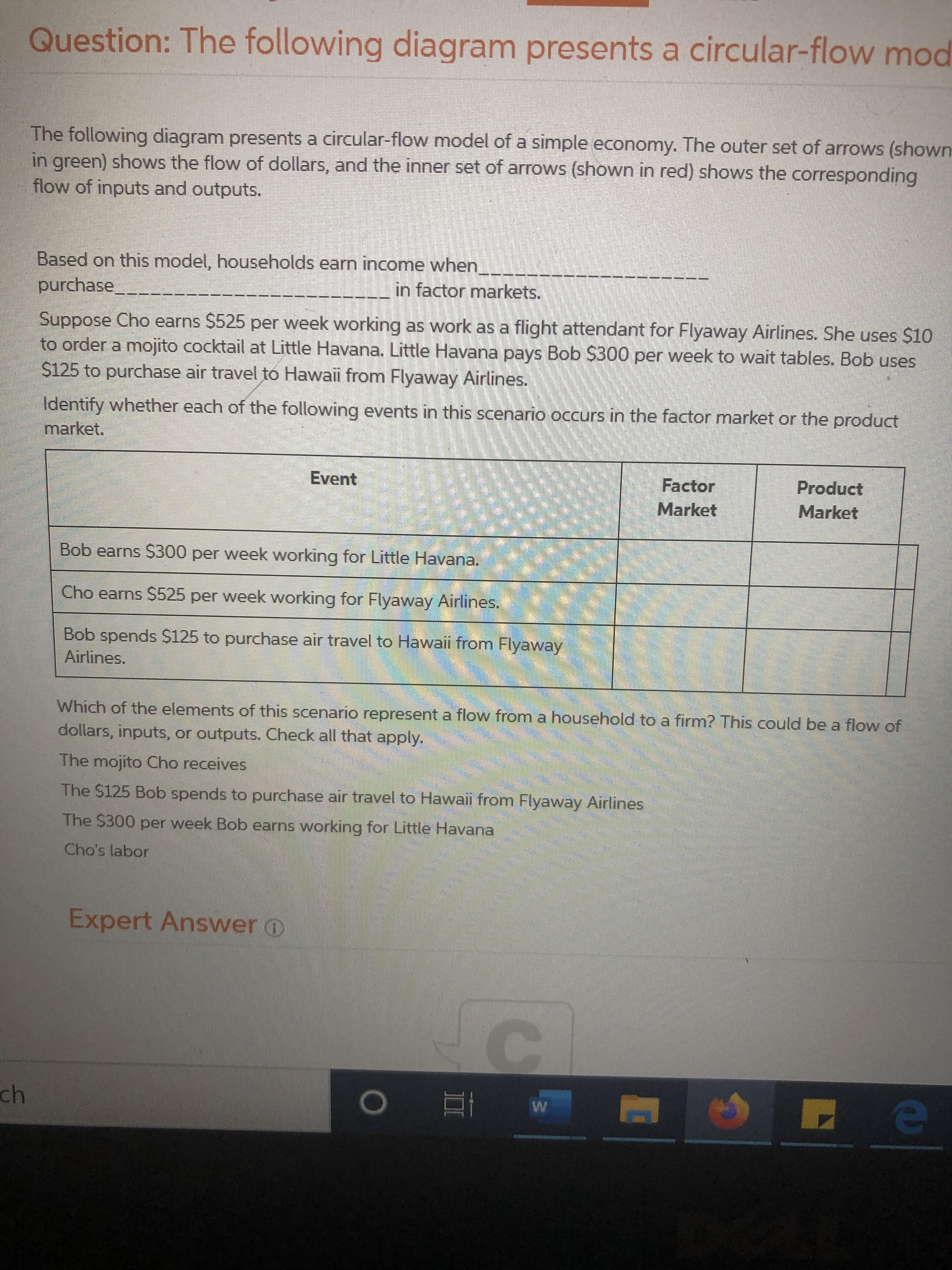 Please help me answer this question for homework. thank you. Question: The