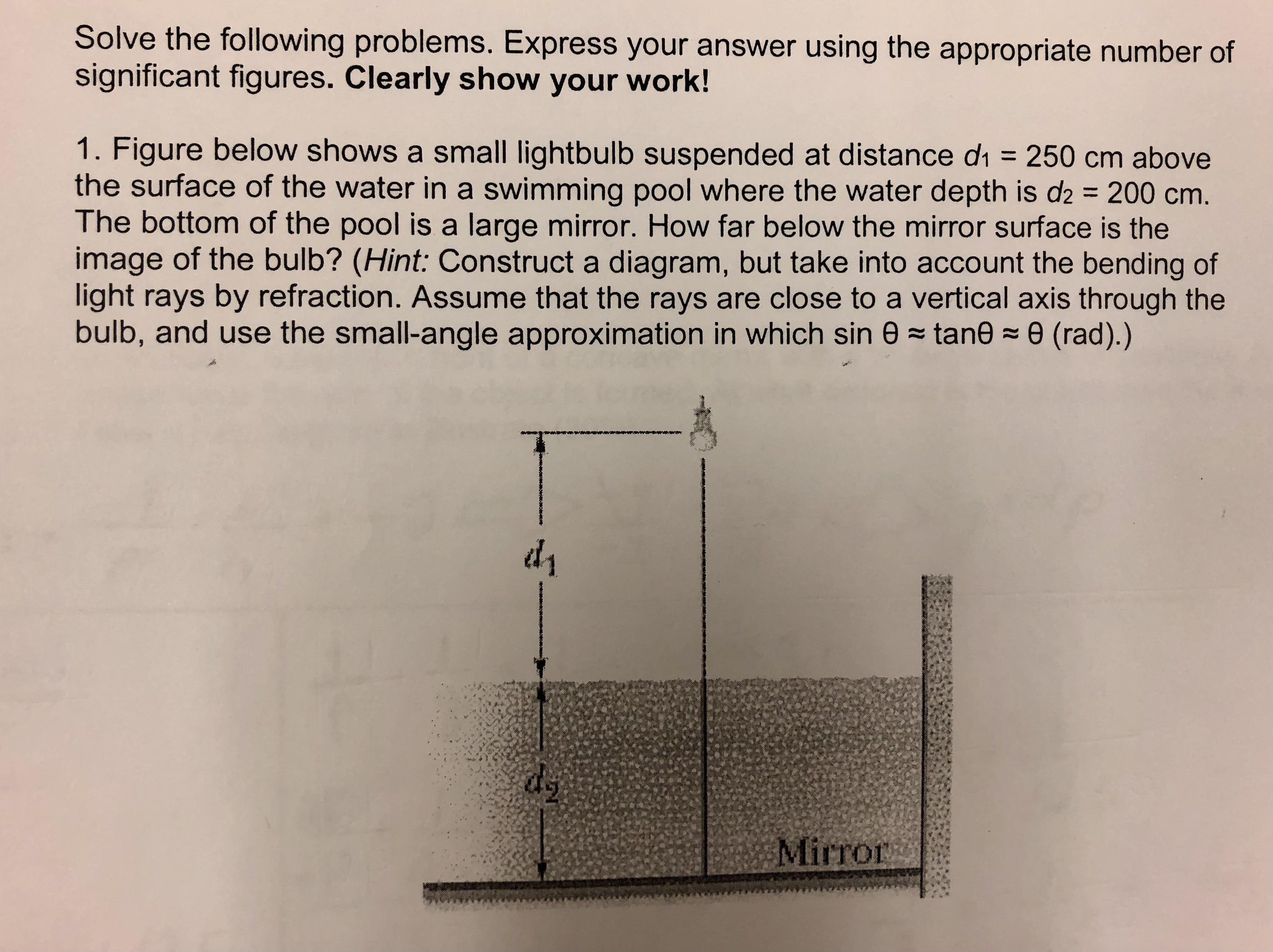  Solve the following problems. Express your answer using the appropriate number