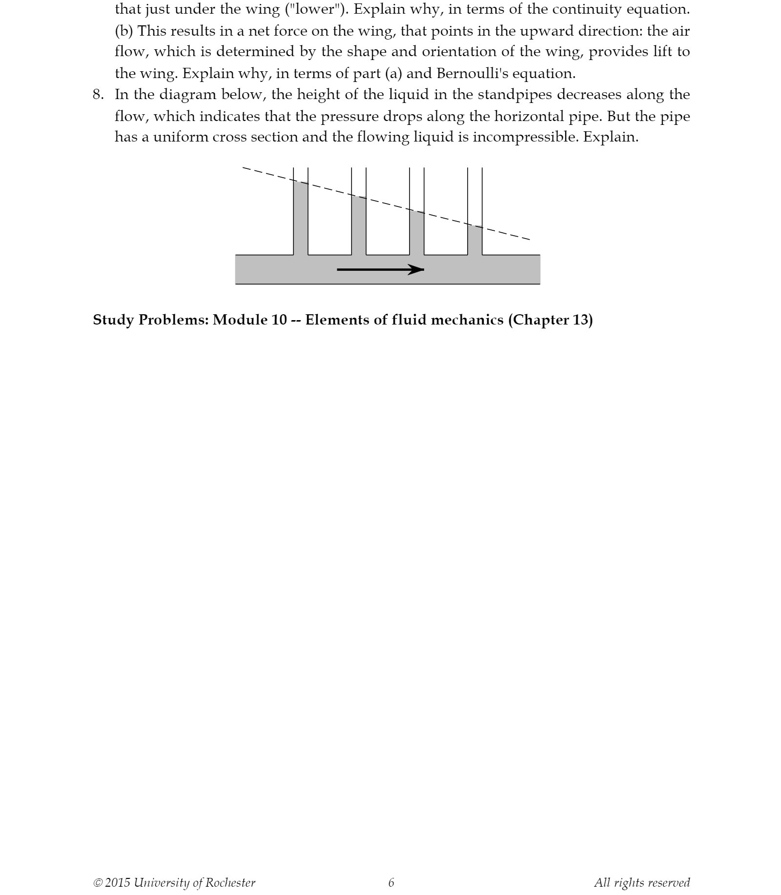 that just under the wing ("lower"). Explain why, in terms of