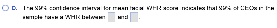 two decimal places as needed.) b. Assume that sample mean x and