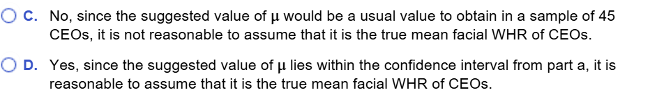 calculated but that are based on a sample of n =25 observations.