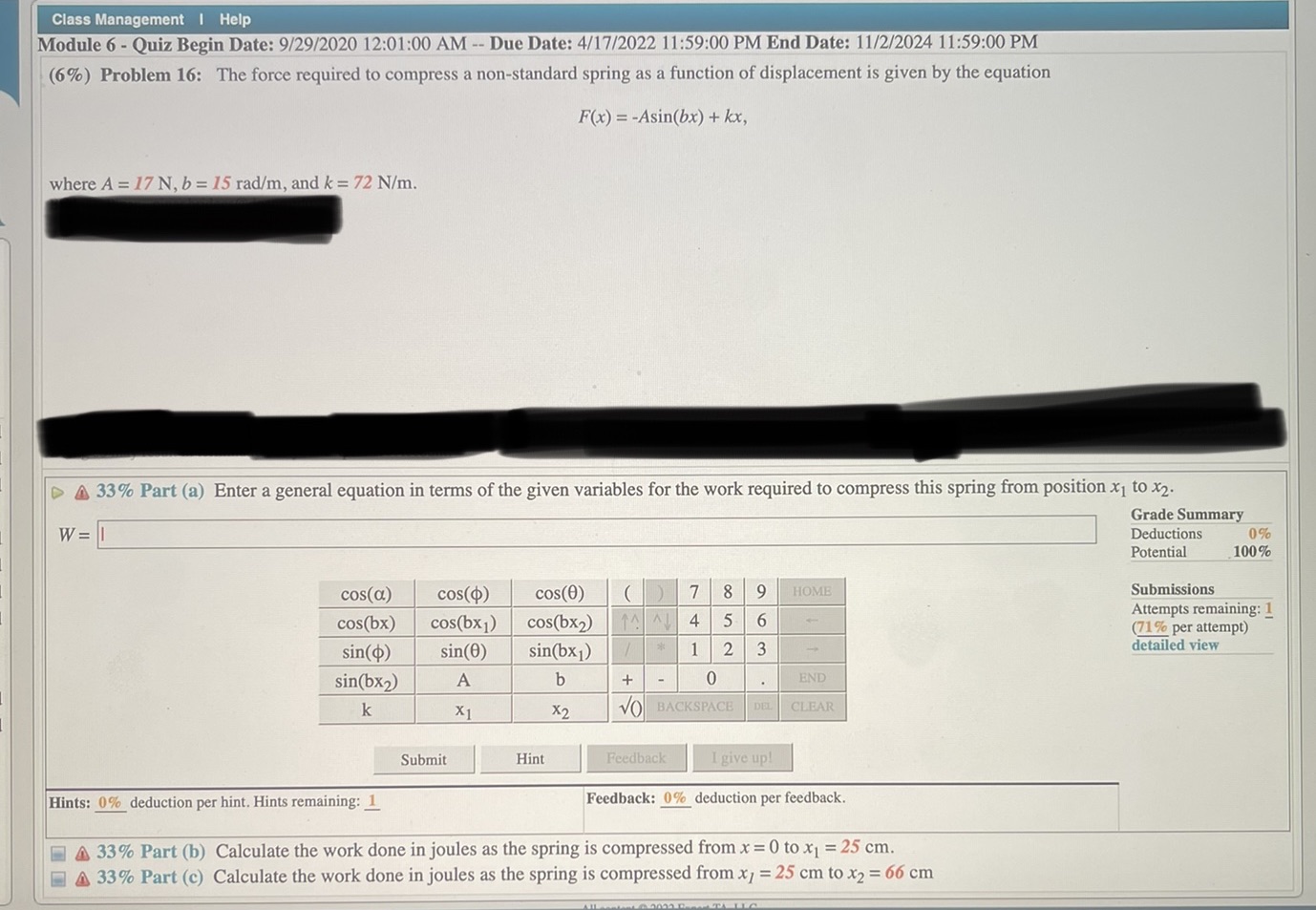Please answer a,b and c Class Management | Help Module 6 -