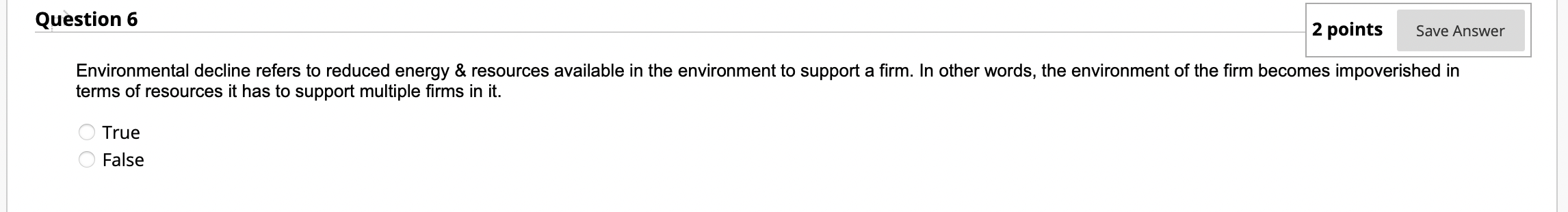 points Save Answer Organizational size is a measure of the resources and