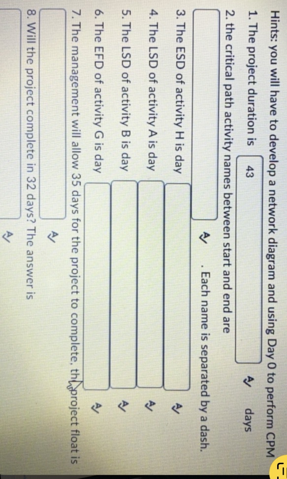 1. Project Captain GeorgeTaskTask Description DayspTask PDuration Predecessors RelationshipTask QTask RTask DTask