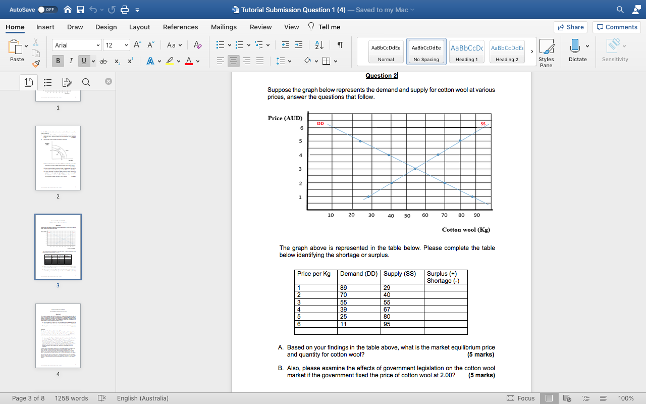 please find the attached question . AutoSave . OFF 3 Tutorial Submission