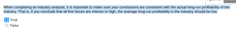  When completing an industry analysis, it is important to make sure