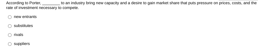 That is, if you conclude that all five forces are intense or