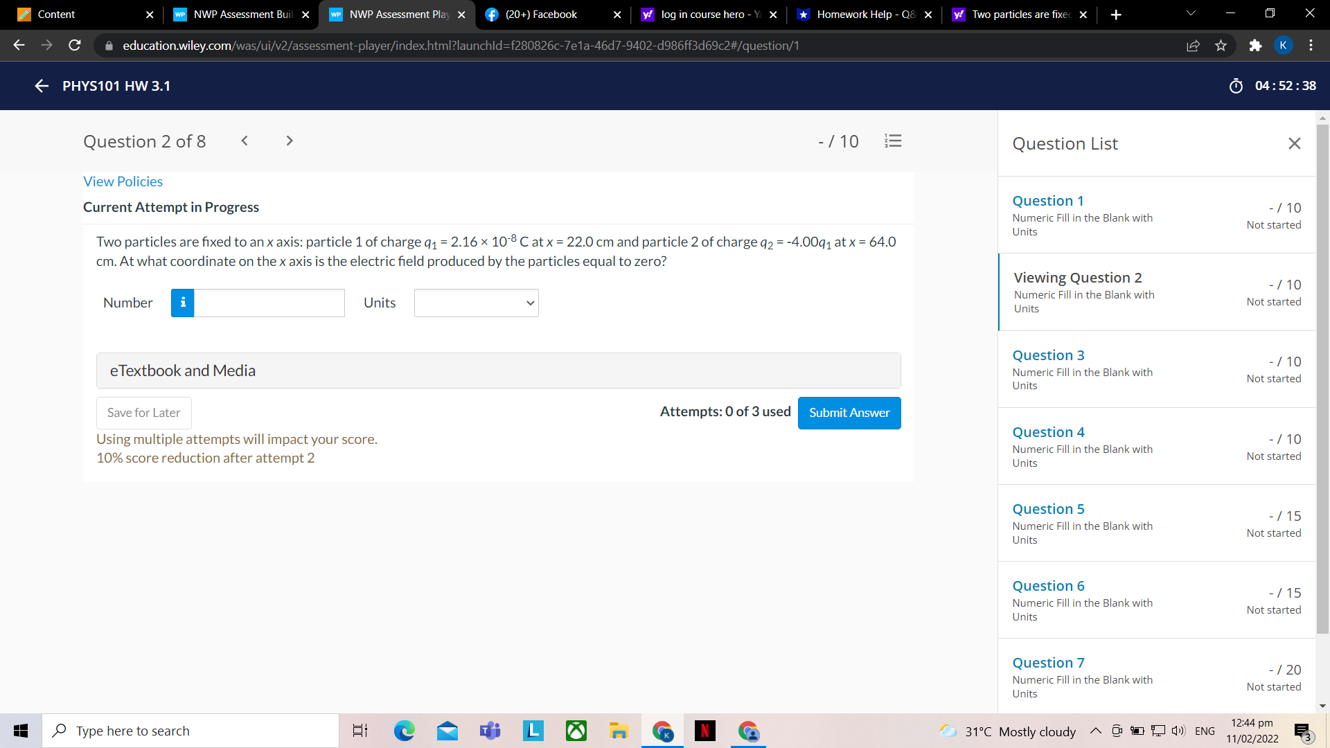  Content X WP NWP Assessment Build x WP NWP Assessment Play