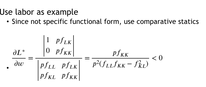 Question 3Assume a general production function where .(a)Assume the firm wants to