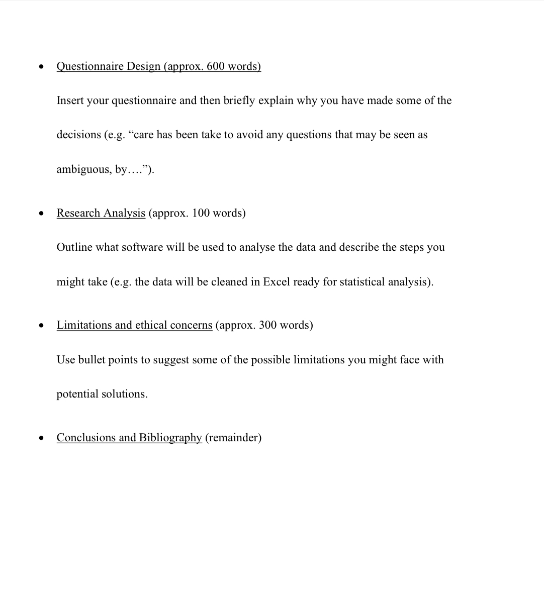 area of student's interest. Based on the given instructions and the research