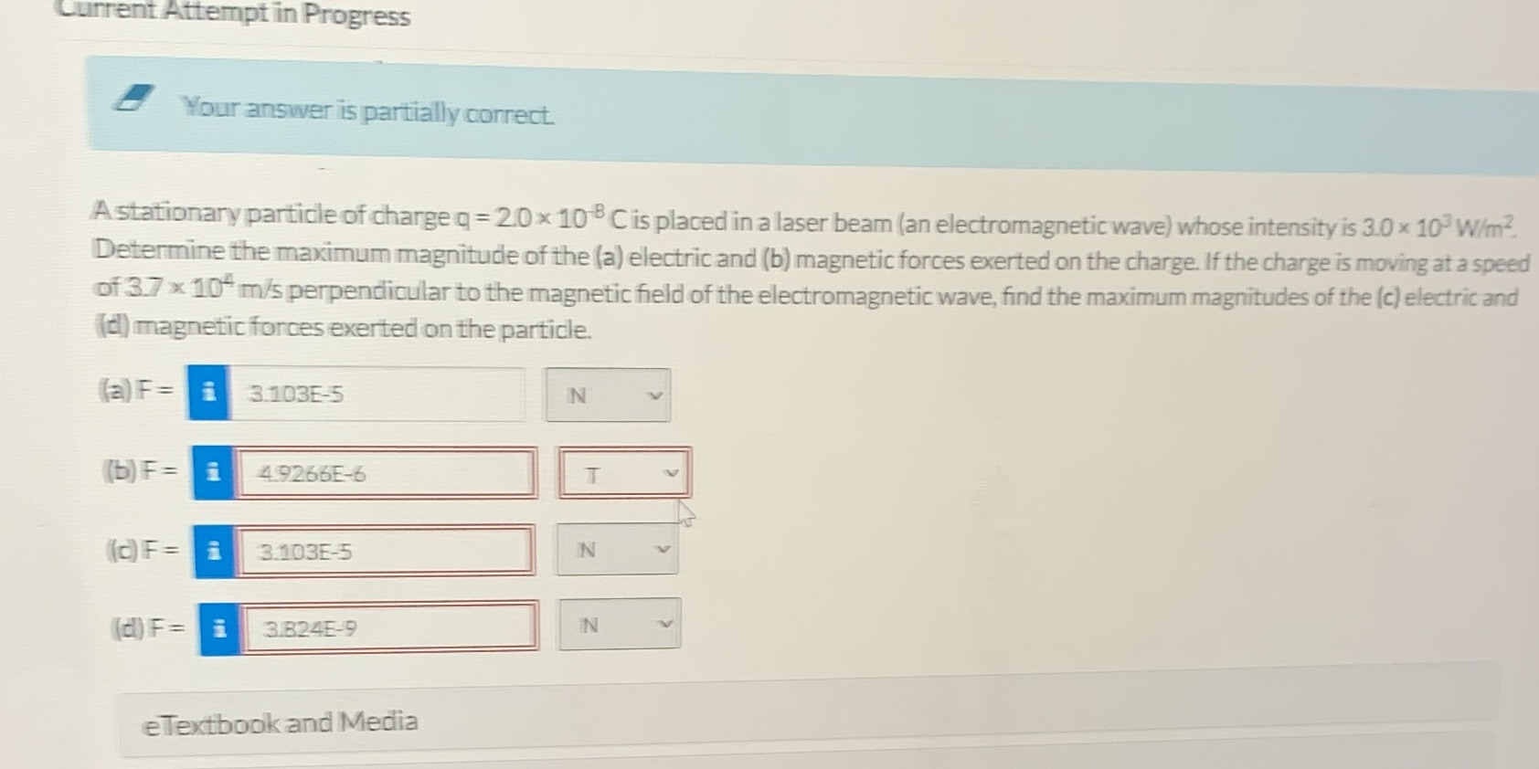  Current Attempt in Progress Your answer is partially correct. A stationary