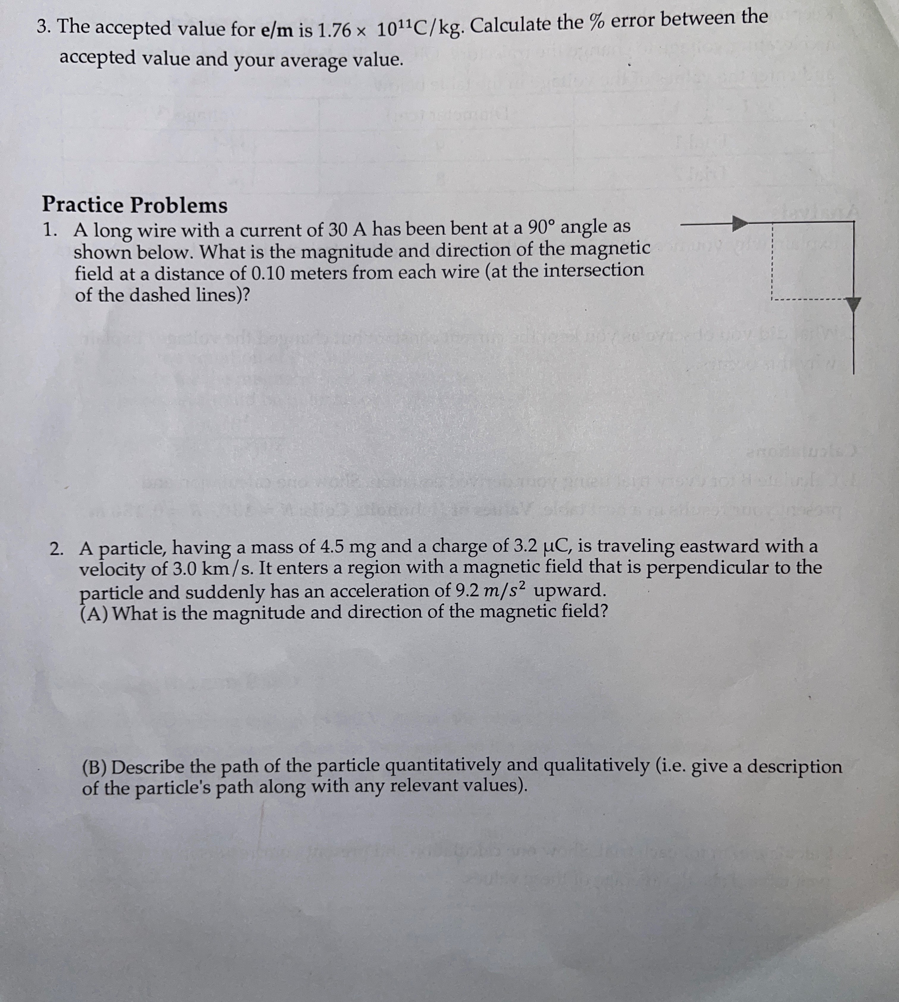 will now change the accelerating voltage to change the trajectory. Observe the