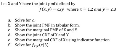 Probability TheoryConditional Distribution and Stochastic Independence Let X and Y have the