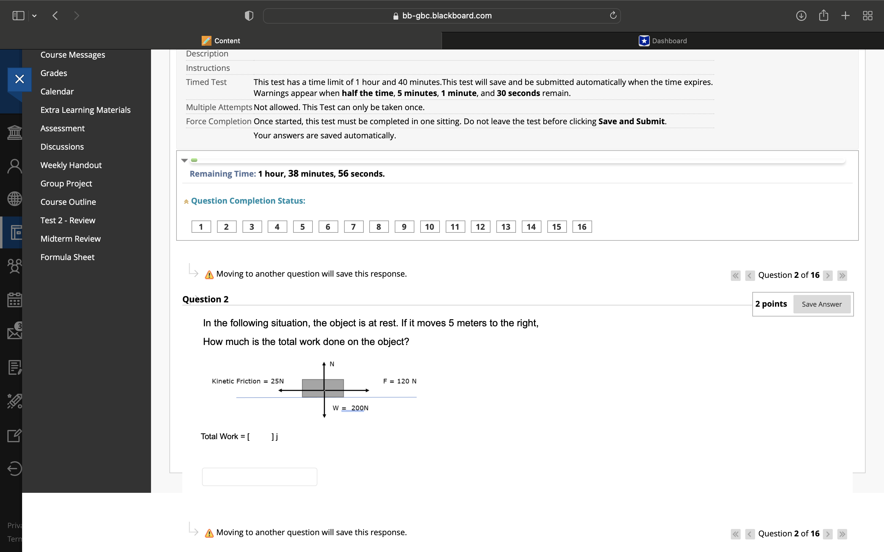 of 16 > > 8 Question 1 4 points Save Answer A