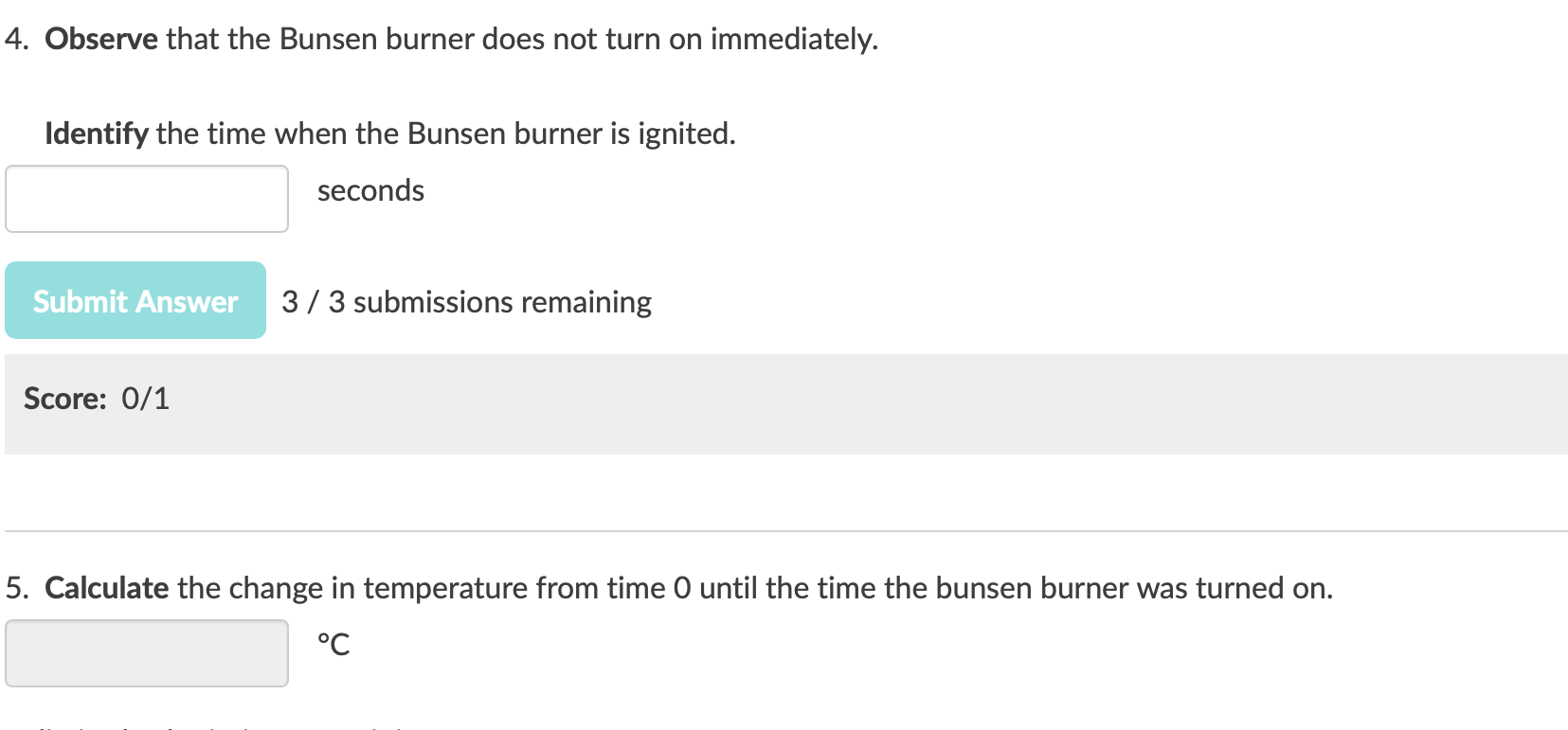 #1 for this part of the activity. Enter this trial # into