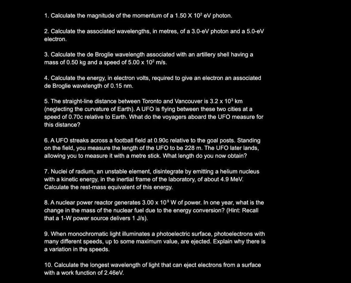 Please solve 1, 2, 3, 4, 5, 6, 7, 8, 9, 10
